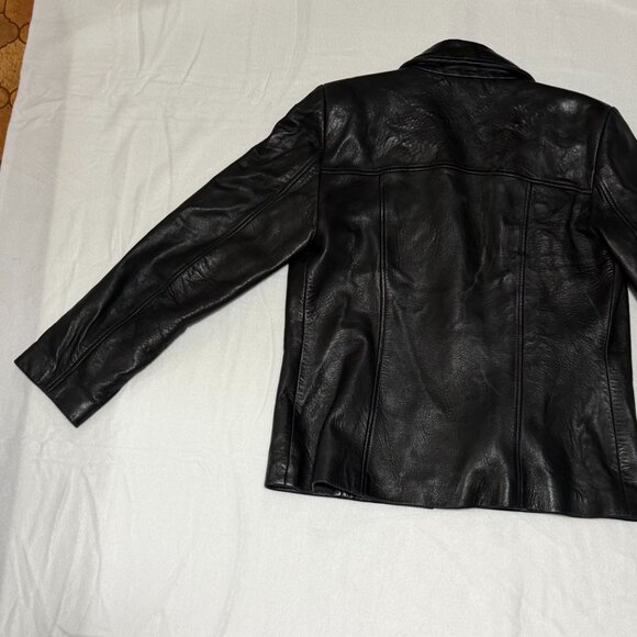 Ann Taylor 100% Leather Jacket M - Picture 6 of 7
